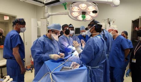 Cirurgiões americanos realizam com sucesso transplante de coração de porco em homem