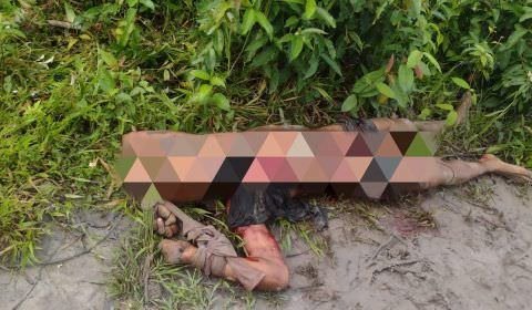 Corpo é encontrado amarrado em ramal de Parintins