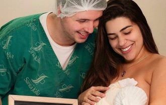 Nasce Malu, filha da apresentadora Vivian Amorim