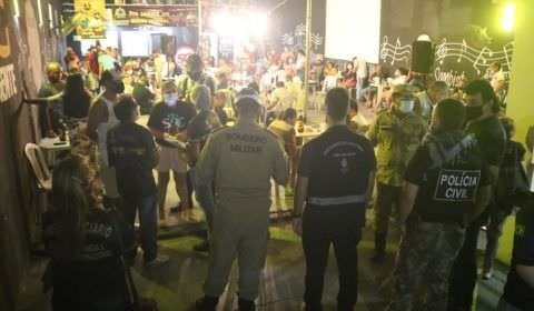 Oito festas clandestinas são encerradas em Manaus