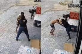 Vendedora ‘arrochada’ desarma e quebra bandido que tentou assaltar sua loja; veja vídeo