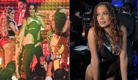 Anitta canta em português durante premiação latina nos EUA: 'Prometi que levaria o funk para o mundo'