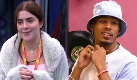 BBB 22: Jade Picon e Paulo André se beijam no quarto do líder