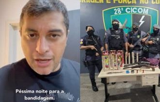 Governador Wilson Lima põe policiamento em massa nas ruas e mais de 50 são presos após estouro de fogos