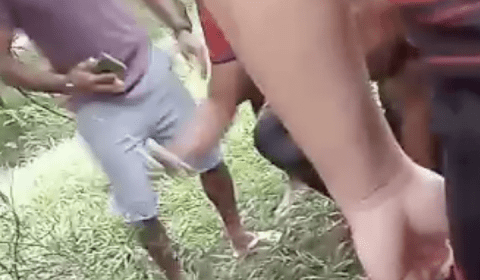 Ladrões recebem ‘carinho da população’ após roubarem mulher no bairro Cidade de Deus; veja vídeo