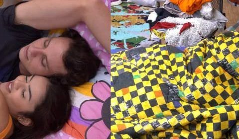 Lucas e Eslô fazem ‘mexidão’ e quase derrubam casa do BBB 22; VÍDEO