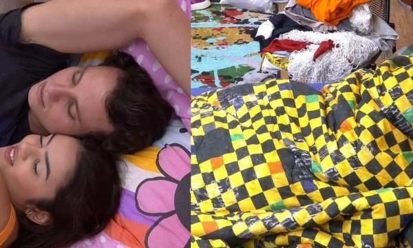 Lucas e Eslô fazem ‘mexidão’ e quase derrubam casa do BBB 22; VÍDEO