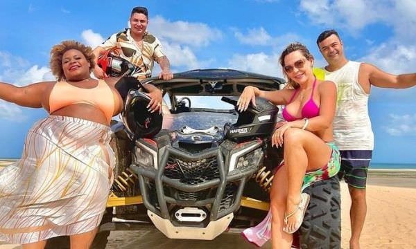 Recém-casada, Jojo Todynho curte lua de mel em Jericoacoara