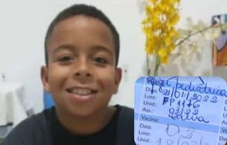 URGENTE: Vacinado e sem comorbidades, menino de 11 anos morre de Covid-19