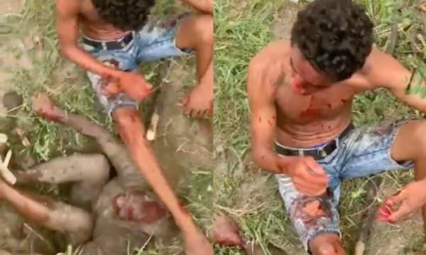 veja vídeo :Ladrões agonizam em cova rasa feita por moradores do bairro Cidade de Deus