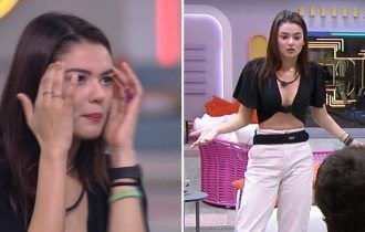 BBB22: Irritada, Eslovênia dá showzInho e pisa em Lucas: "Medroso"
