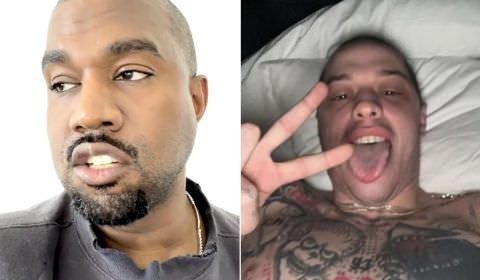 Bomba: Kanye acusa Pete Davidson de lhe enviar foto na cama de Kim Kardashian