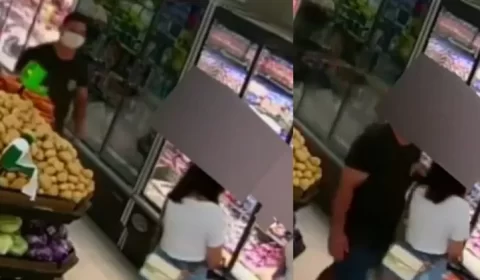 Cabo da PM é preso após ser flagrado tocando seios de mulher em mercado