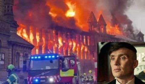 Cenário de ‘Peaky Blinders’ é atingido por incêndio na Inglaterra; veja vídeo