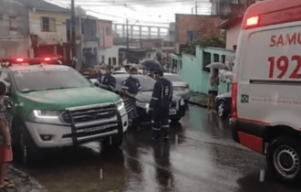 Durante temporal, ex-detento é assassinado a tiros na Compensa; veja vídeo