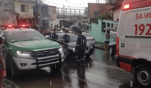Durante temporal, ex-detento é assassinado a tiros na Compensa; veja vídeo