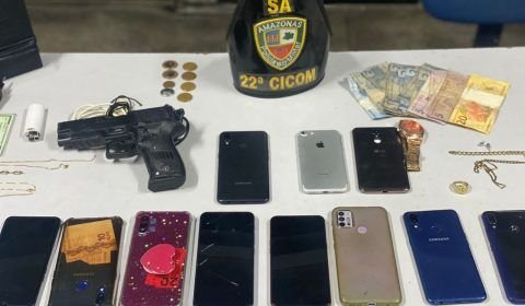 PMAM prende cinco por roubo a passageiros do coletivo 678, em Manaus