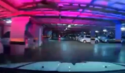 Vídeo: motoqueiro foge e é preso em garagem após perseguição alucinada