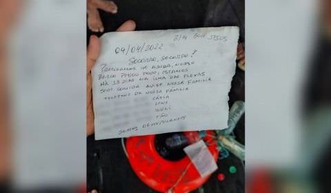 Bilhete com pedido de socorro ajuda a encontrar náufragos em ilha deserta