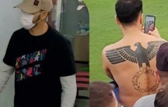 Homem que exibiu tatuagem nazista se apresenta à polícia em Manaus