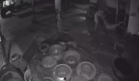 Idoso mata homem com mais de 20 pauladas ; VEJA VÍDEO