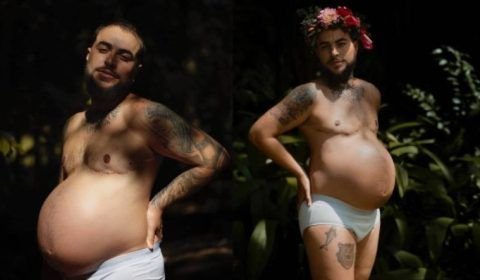 ‘Papai está muito ansioso’, diz homem trans grávido
