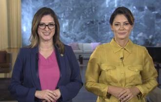 Ministra e primeira-dama apresentam ações do governo destinadas a mães