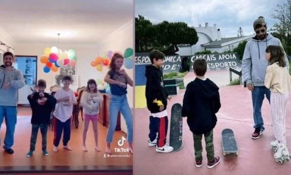 Após ‘BBB22’, Pedro Scooby reencontra os filhos em Portugal