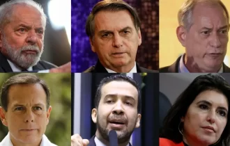 Pesquisa Ipespe: Lula tem 44%; Bolsonaro, 32%; Ciro, 8%; Doria, 3%; Janones, 2%; Tebet, 1%