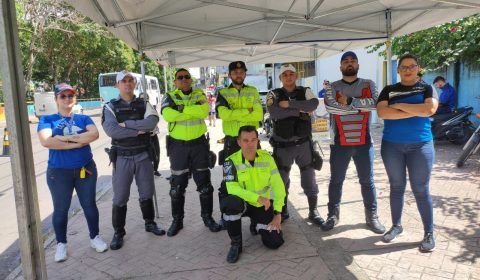 Yamaha participa de ação educativa de trânsito em conjunto com IMMU, Detran, BPTran, Sest/Senat e TVLar Motos e Braga Motos