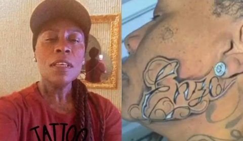 Pepê, dupla de Neném, tatua nome dos filhos no rosto e se arrepende