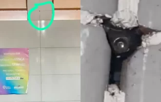 VÍDEO: aluno descobre câmera escondida em banheiro de escola estadual