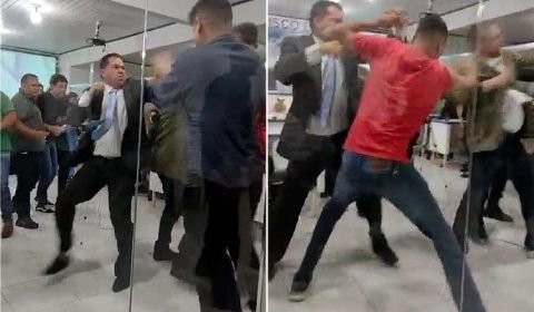 Vídeo: Vereadores trocam socos durante briga generalizada em Câmara Municipal no Amazonas