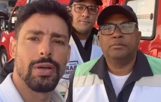 Cauã Reymond se envolve em acidente de carro na Barra da Tijuca, no Rio de Janeiro