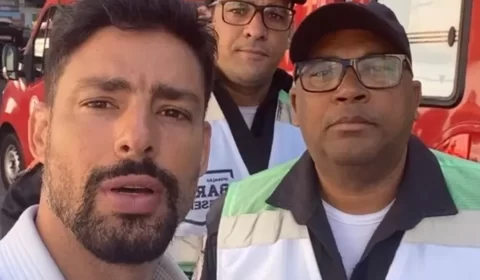 Cauã Reymond se envolve em acidente de carro na Barra da Tijuca, no Rio de Janeiro