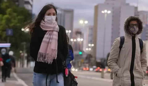 Frente fria provoca queda de até 21ºC em 48h; Sul tem possibilidade de neve