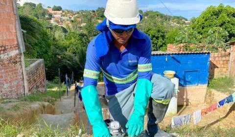 Mais de 17 mil moradores são beneficiados com água potável na torneira, em comunidades do Jorge Teixeira