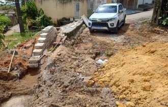 Prefeitura de Manaus recupera rede de drenagem no bairro Dom Pedro