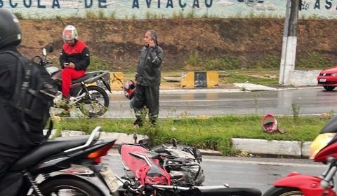 URGENTE: motoqueiro morre em grave acidente próximo a rodoviária