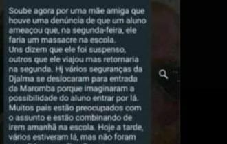 Alunos faltam em escola após suposta ameaça de massacre em Manaus