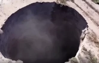 Buraco gigante aparece no Chile