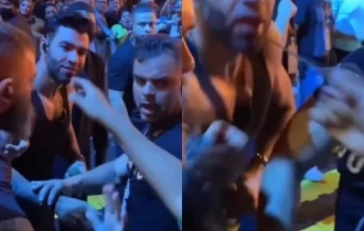 Gusttavo Lima tem colar furtado durante show em São Luís. Veja vídeo