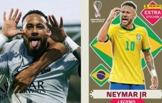 Você não vai acreditar quanto vale a figurinha rara de Neymar do álbum da Copa do Mundo 2022