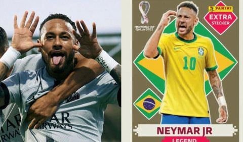 Você não vai acreditar quanto vale a figurinha rara de Neymar do álbum da Copa do Mundo 2022