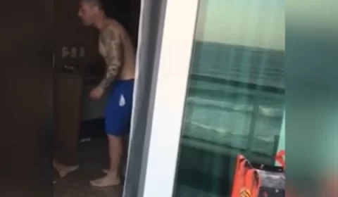 Policial penal é flagrado agredindo mulher em hotel