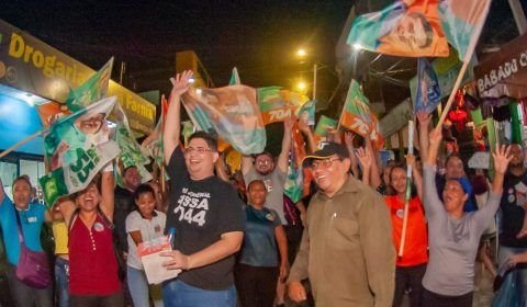 Primeiro no Avante, Hissa Abrahão é recebido por multidão da zona Leste a Oeste