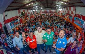 Projeto do Avante para Câmara Federal, Hissa Abrahão arrasta multidão na zona Leste de Manaus