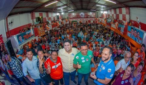 Projeto do Avante para Câmara Federal, Hissa Abrahão arrasta multidão na zona Leste de Manaus