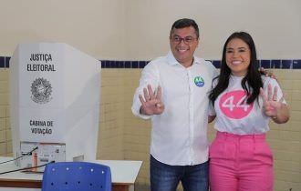 Governador Wilson Lima vota confiante neste domingo