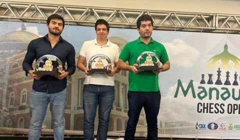 Manaus Chess Open encerra com pódio dominado por brasileiros